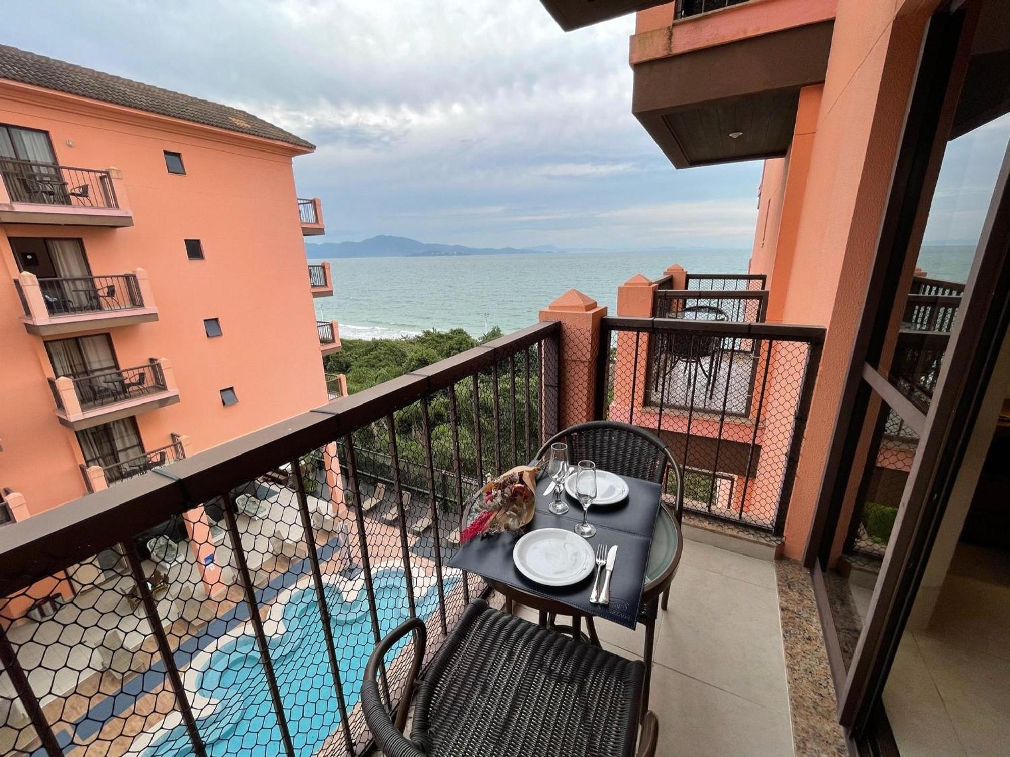 Resort Pe Na Areia - Studios Direto Com Proprietario Jbvjr Florianópolis المظهر الخارجي الصورة