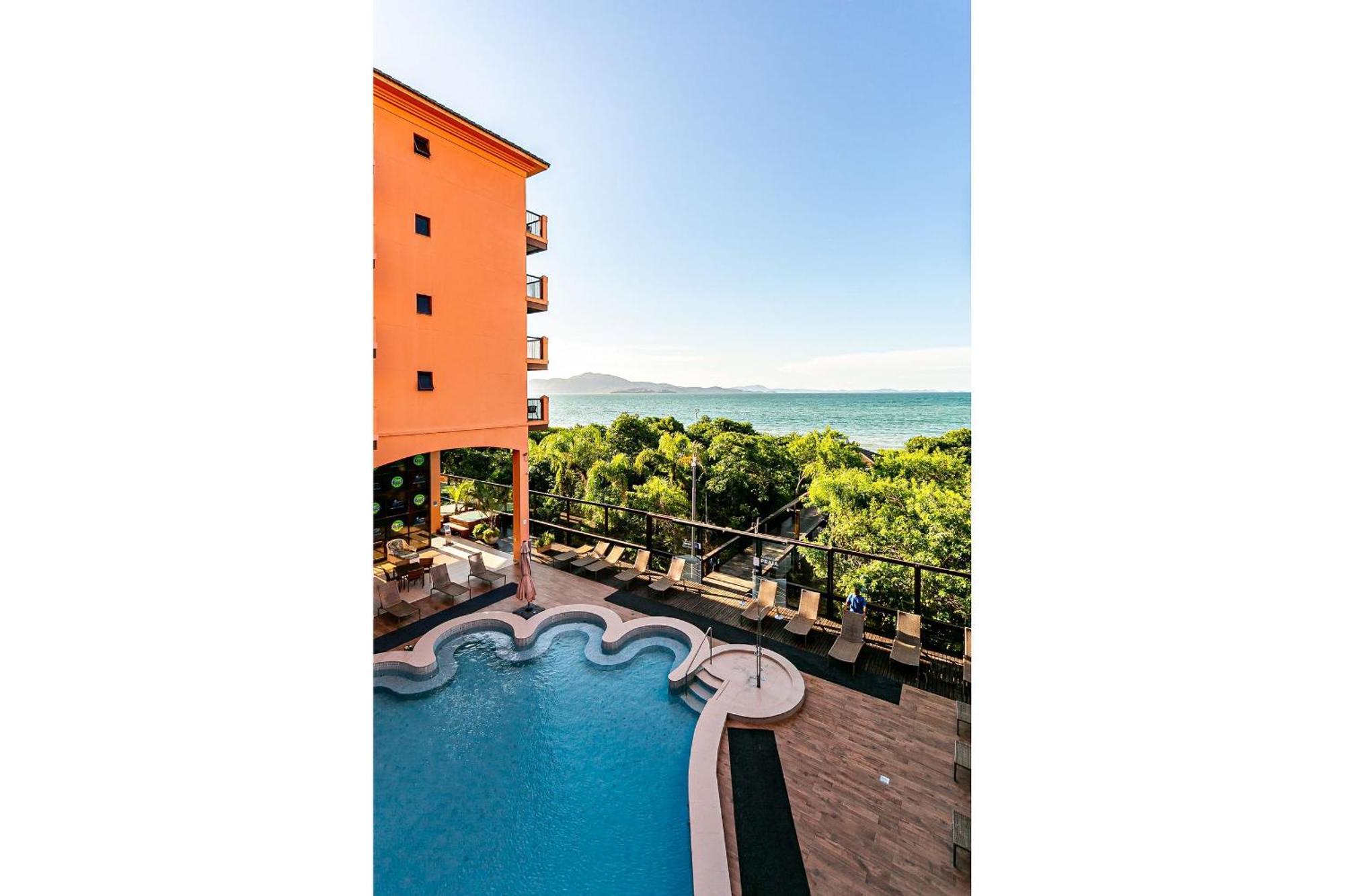Resort Pe Na Areia - Studios Direto Com Proprietario Jbvjr Florianópolis المظهر الخارجي الصورة